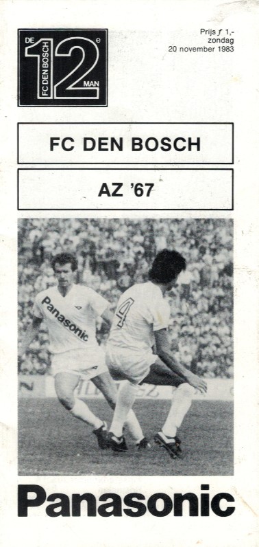 AZ Programma 20-nov-1983 FC Den Bosch uit